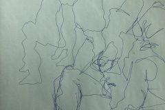 Untitled 18"x24" Bic Pen on Newsprint
