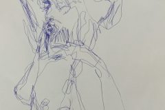Untitled 18"x24" Bic Pen on newsprint