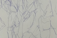 Untitled 18"x24" Bic Pen on newsprint