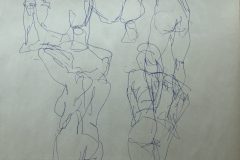 Untitled 18"x24" Bic Pen on newsprint