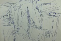 Untitled 18"x24" Bic Pen on newsprint