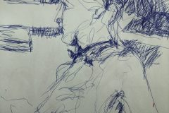 Untitled 18"x24" Bic Pen on newsprint
