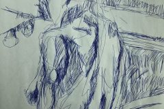 Untitled 18"x24" Bic Pen on Newsprint