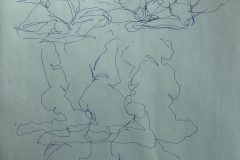 Untitled 18"x24" Bic Pen on newsprint