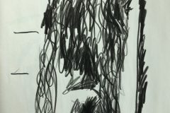 Untitled "18x24" Crayon on Newsprint