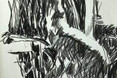 Untitled "18x24" Crayon on Newsprint