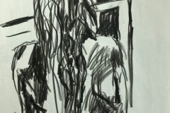 Untitled "18x24" Crayon on Newsprint