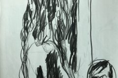 Untitled "18x24" Crayon on Newsprint
