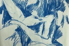 Untitled "18x24" Crayon on Newsprint